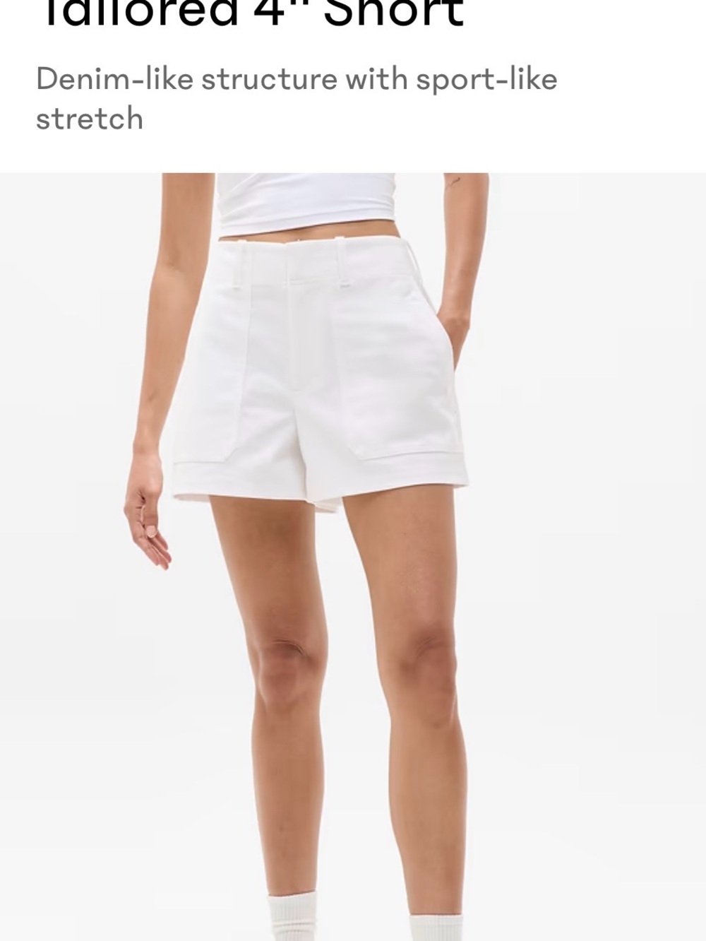 Athleta White Tailored Women's Shorts